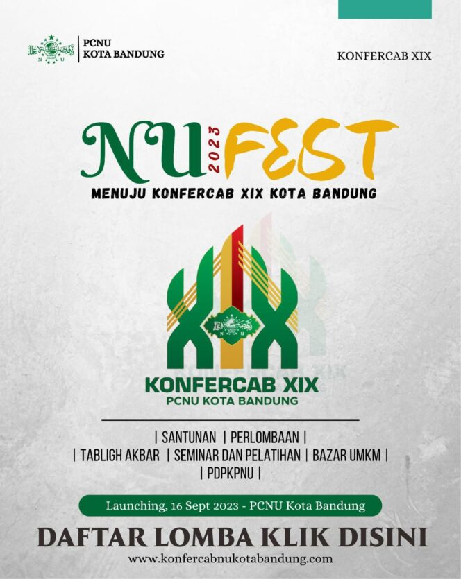 
 Jelang Konfercab, PC NU Kota Bandung Gelar NU Fest 2023