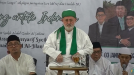 Walikota dan Wakil Walikota terpilih menghadiri Pengajian Akbar dan Doa Bersama PCNU Kota Bandung di Pendopo. (Foto: PCNU Kota Bandung)